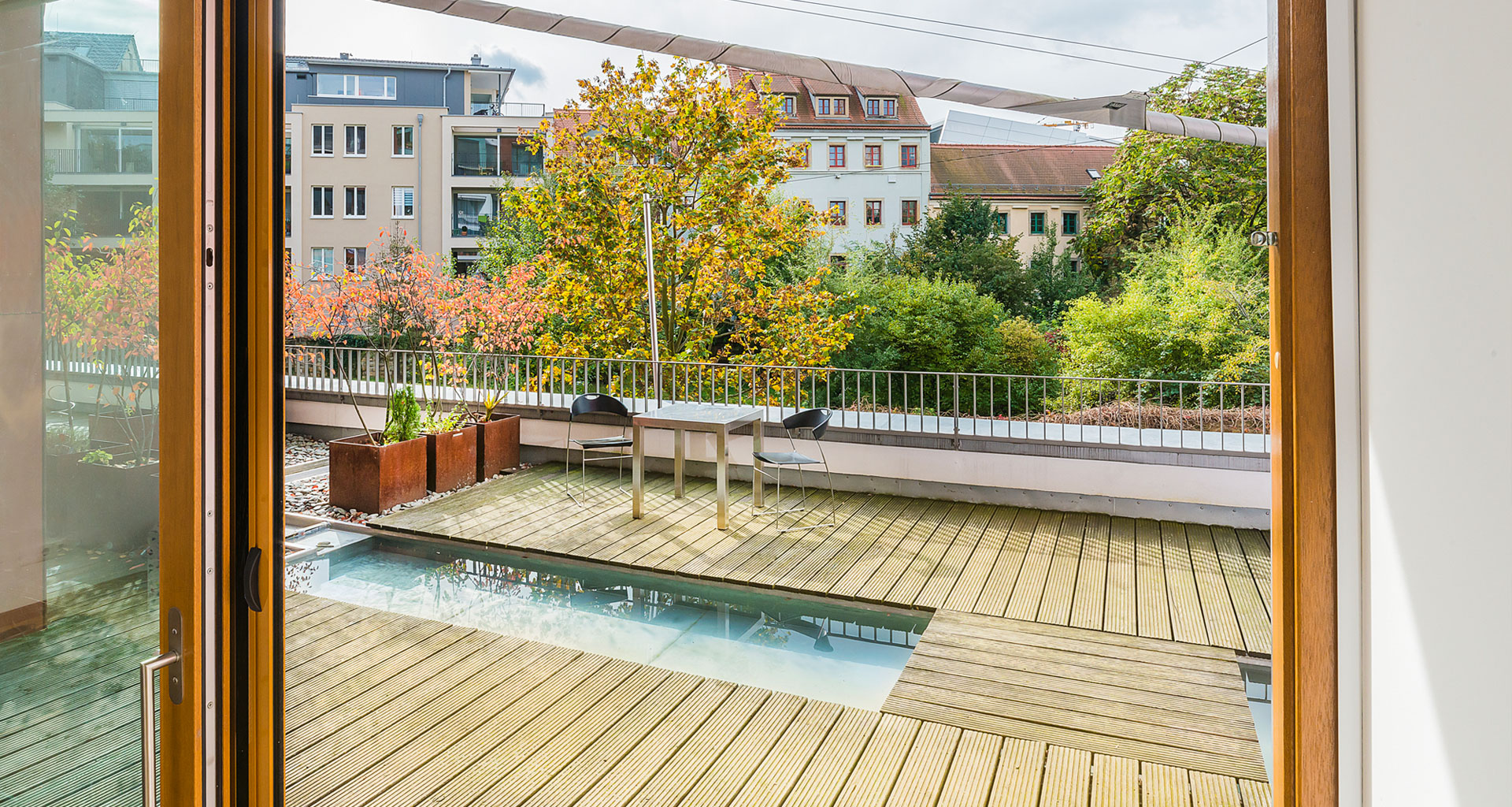 Detailansicht Dachterasse - Columbus Dresden